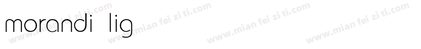 morandi light字体转换